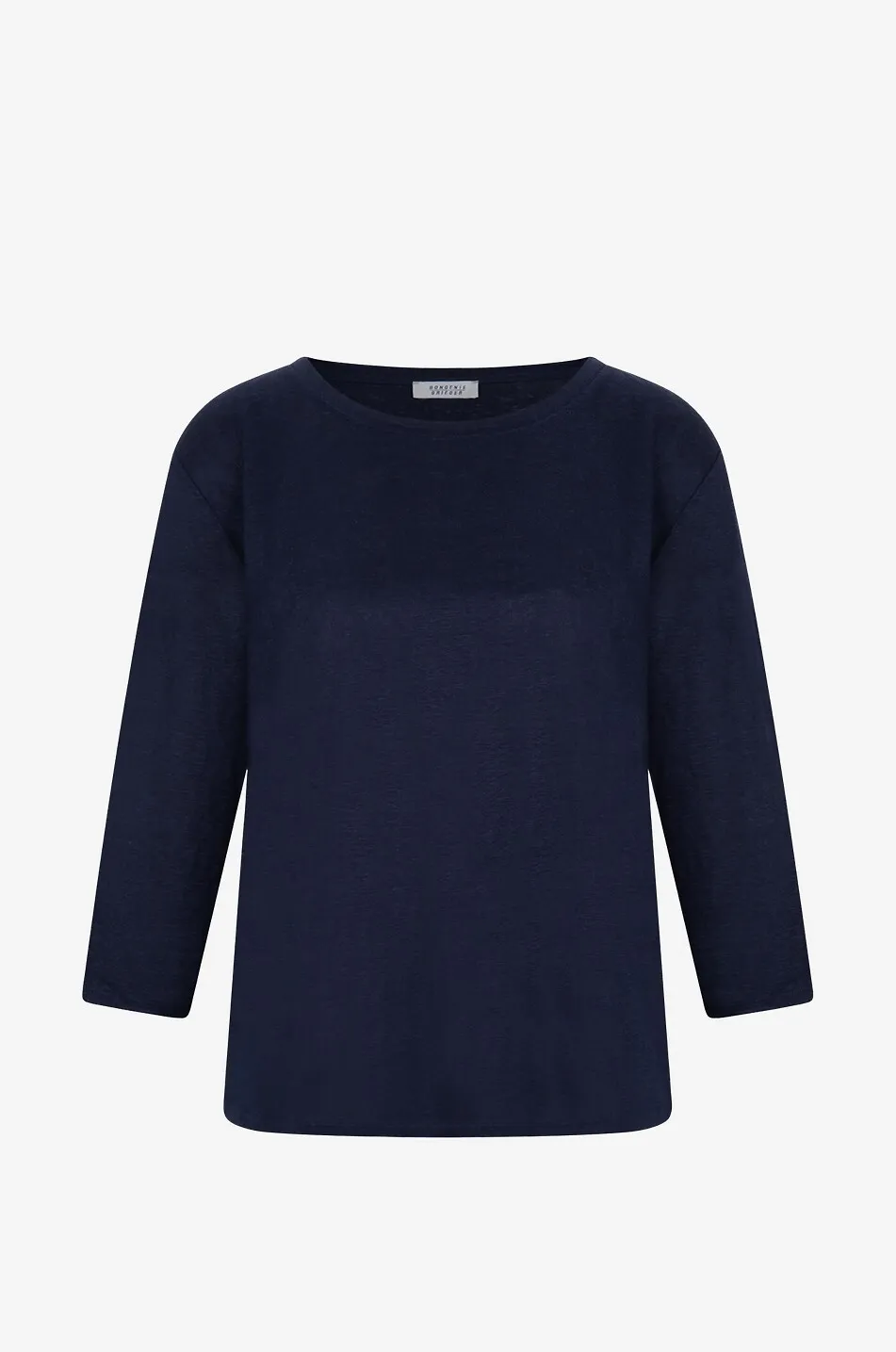 T-shirt à manches trois-quarts en lin