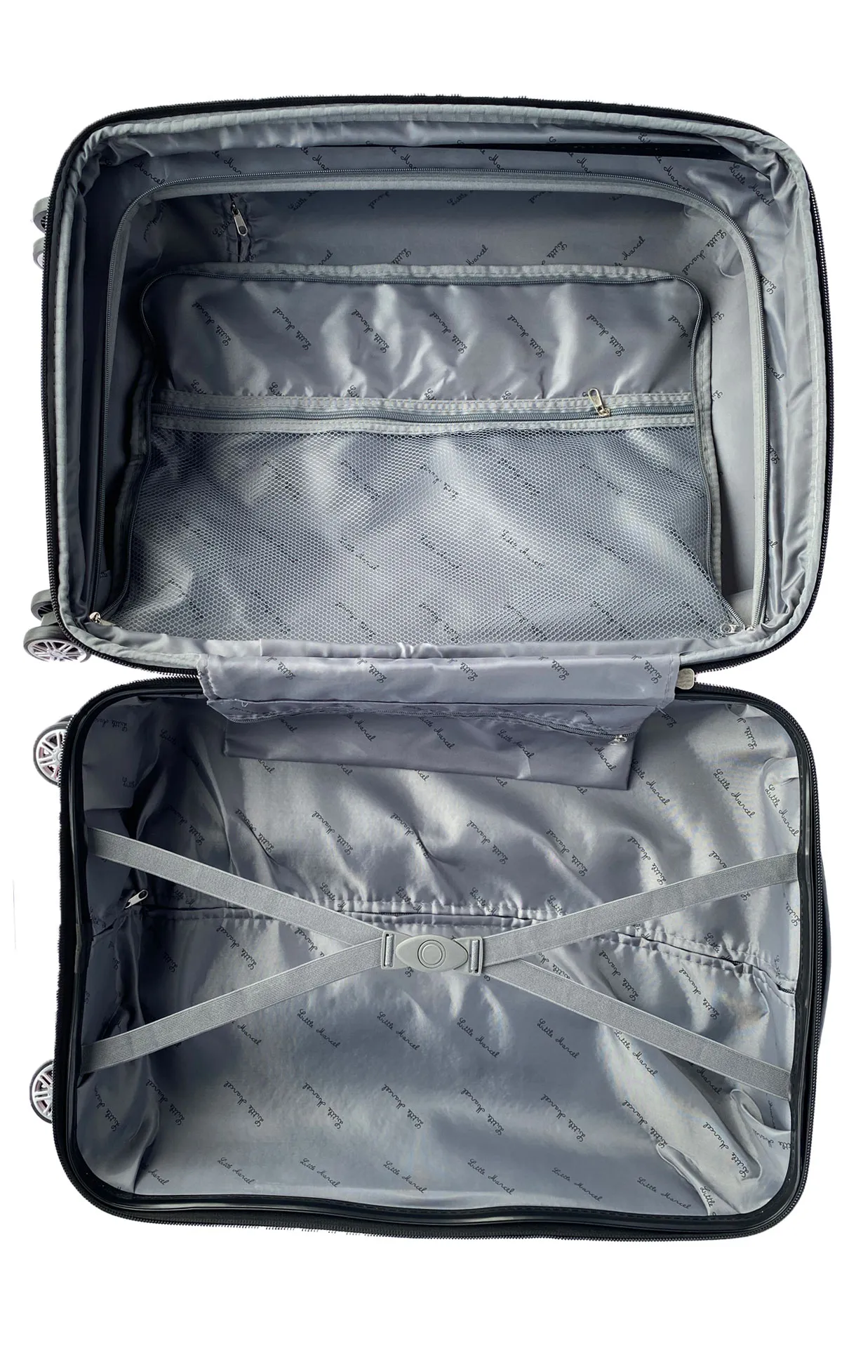 Valise Moyenne taille 65 cm Little Marcel Rigide ABS Anthracite