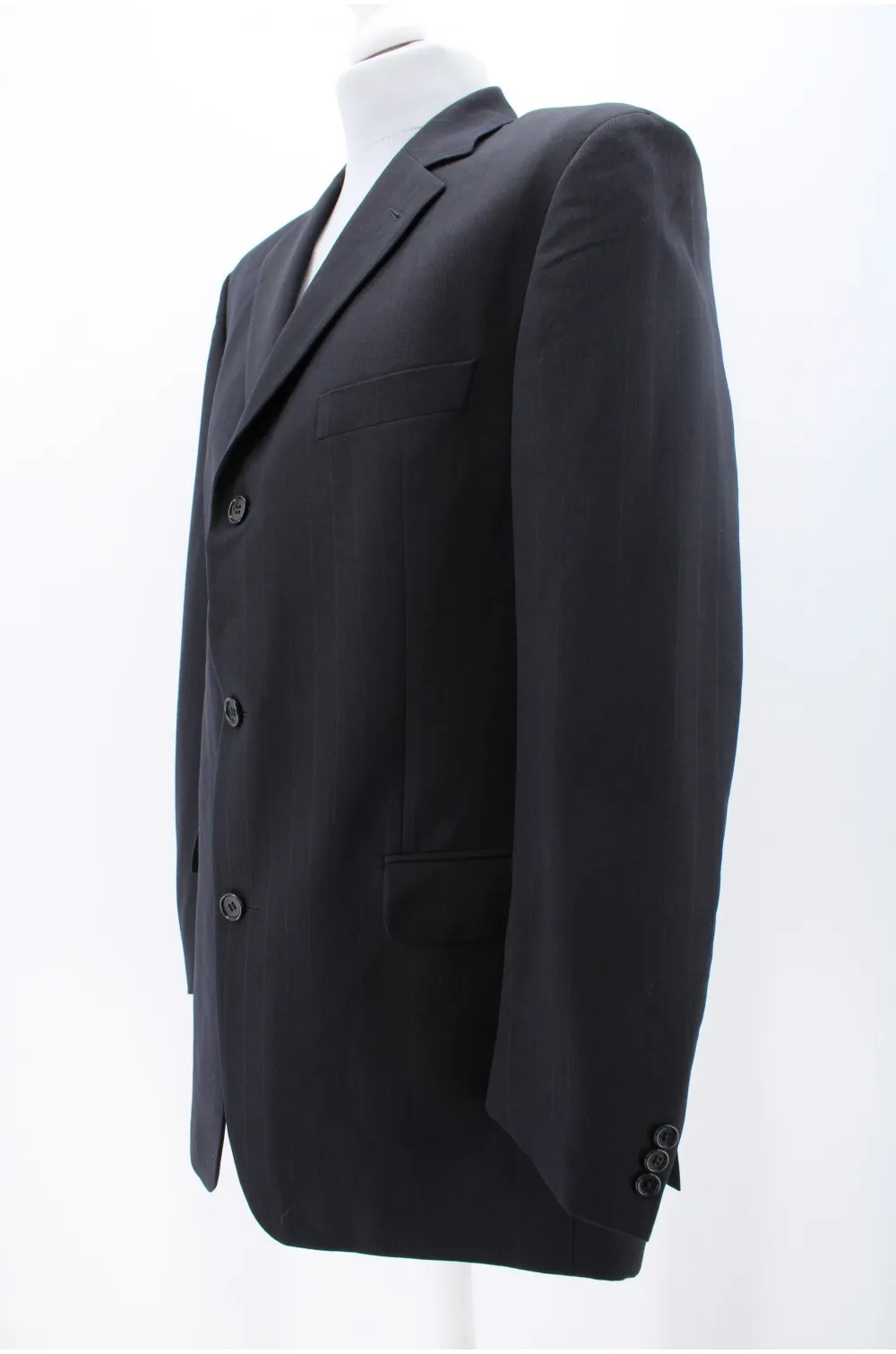 Veste Hugo Boss gris noir / Vêtement d'occasion vintage friperie