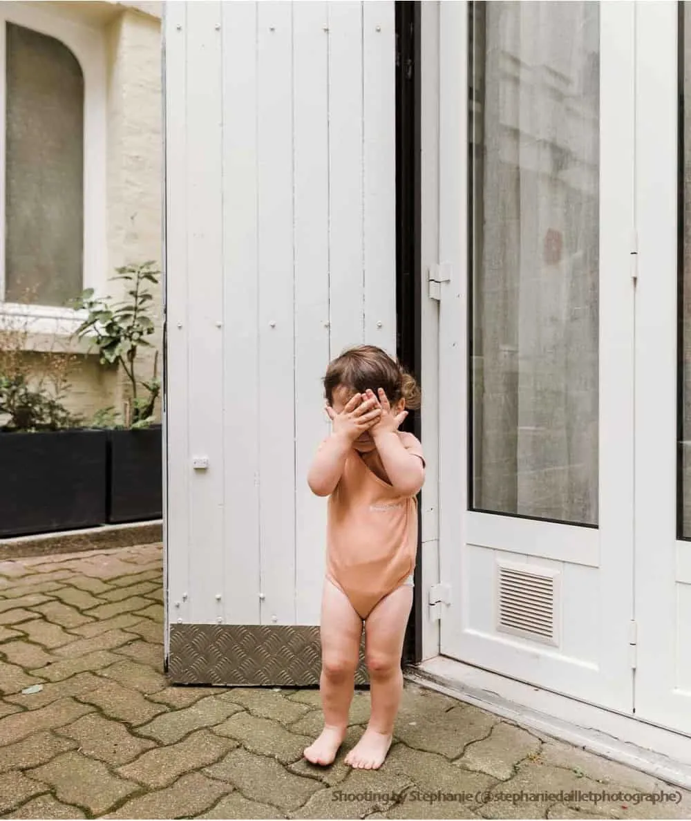 You & Milk : Body manches courtes 'Breastfeeling' coton bio couleur Biscuit - 100% Ecoresponsable - Mer(e)veilleus